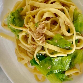 簡単‼️レタスとツナの和風パスタ